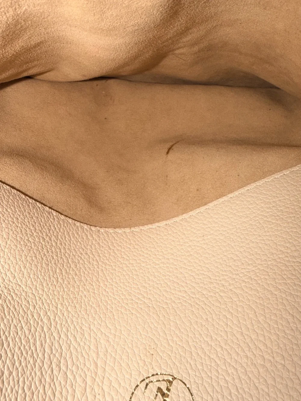 Louis Vuitton AUTHENTIC LOUIS VUITTON ON MY SIDE TOTE – NEUTRAL / CARAMEL
